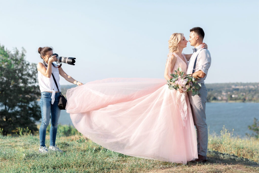 Brautpaar-Shooting mit einem Hochzeitsfotograf Dresden